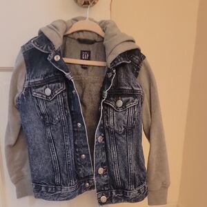 GAP Kids Denim and Gray Jacket